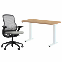 Hipso Height‑Adjustable Desk - with Chair