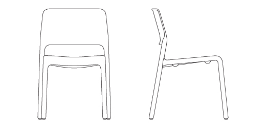 knoll spark side chair