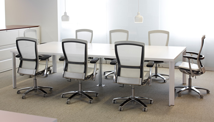 LSM Conference Table with Life® Chairs and Calibre® Lateral Files