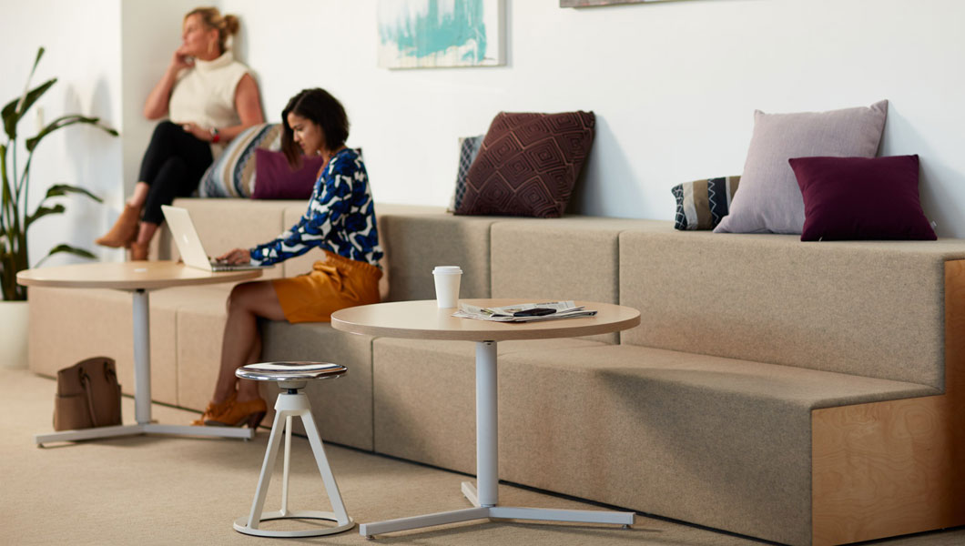 Knoll Shared Spaces Community Space With Rockwell Unscripted Steps