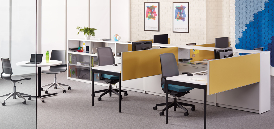 Template Open Plan and Private Office Storage System Knoll
