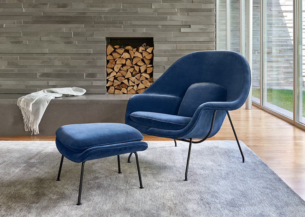 Leather Sling Lounge Chair – Saffron + Poe