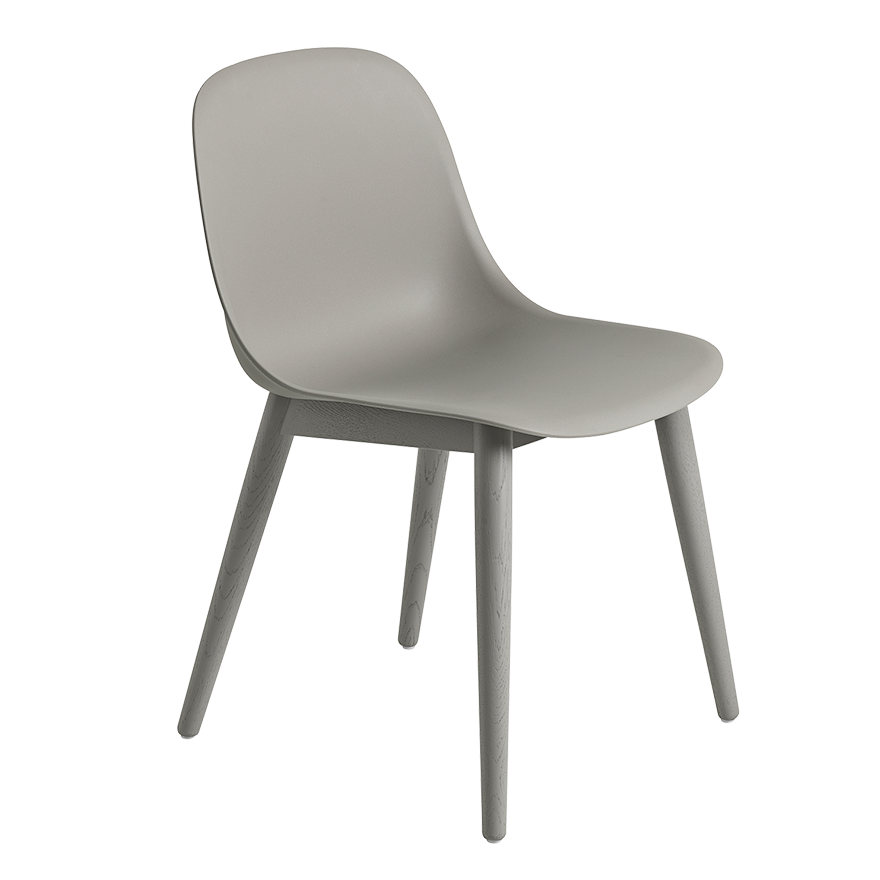 Muuto Fiber Side Chair - Wood Base | Knoll